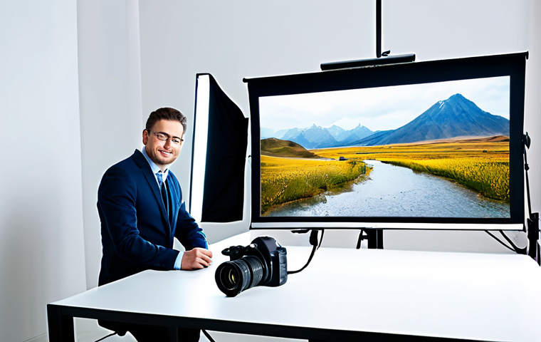 Mastering Photo Editing Basics**

"A photographer in a brightly lit studio, demonstrating exposure, contrast, and white balance adjustments on a large monitor displaying a landscape photo. The photographer is fully clothed in a professional outfit, appropriate attire, safe for work. The studio setting includes softbox lighting and camera equipment. Perfect anatomy, correct proportions, natural pose. High-quality digital art, professional photography, safe for work, appropriate content, fully clothed, professional."

**