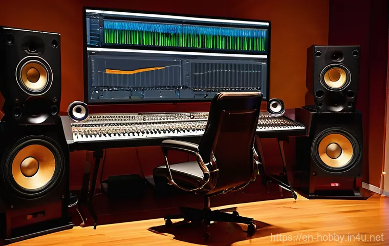 음악 작곡 프로그램 - **Prompt 2: Crafting Sonic Landscapes with MIDI**
    A dynamic, close-up shot focusing on a pair of...